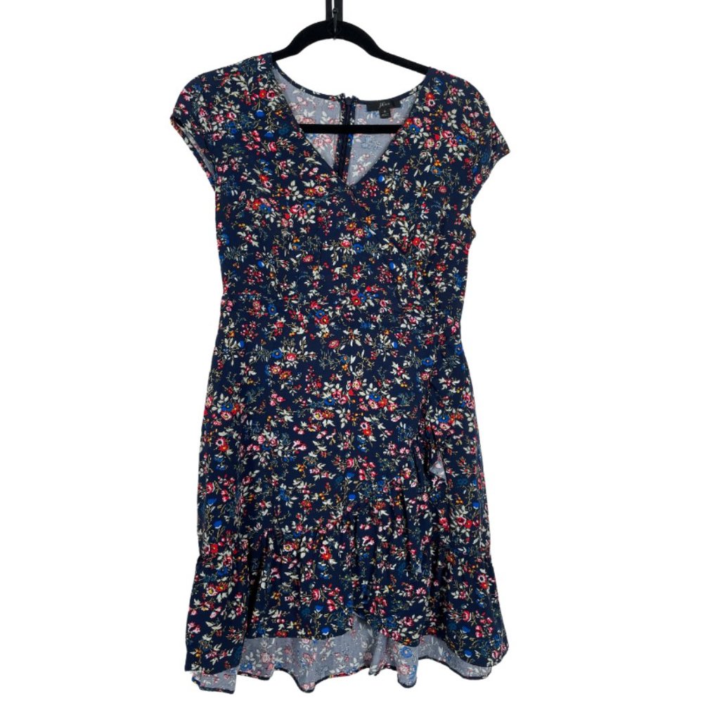 J. Crew Mini Dress • Navy Floral Print • Size 6